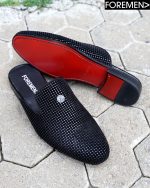 MILAN Black Mules by the Foremen